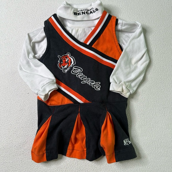 NFL Dresses Nfl Bengals Toddler Cheerleader Turtleneck Uniform